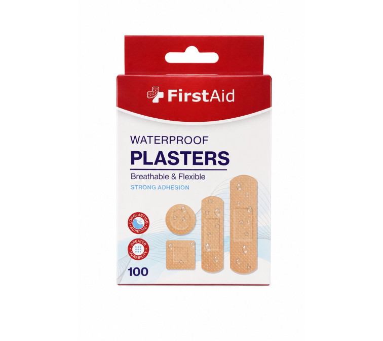 First Care Waterproof Plasters (Pack of 100)