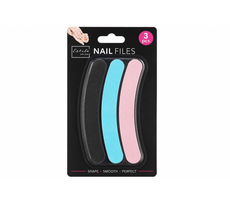 3PK Nail Files (Curved)