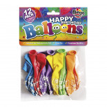 Printed Happy Birthday Balloons