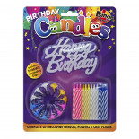 Birthday Candles Set Wholesale (Candles, Holders, Cake Plaque)
