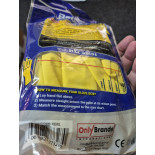 2 Pairs Yellow Household Rubber Gloves - MEDIUM SIZE