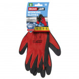Brund Safe PU Work Gloves (Red Nitrile, Size 9)