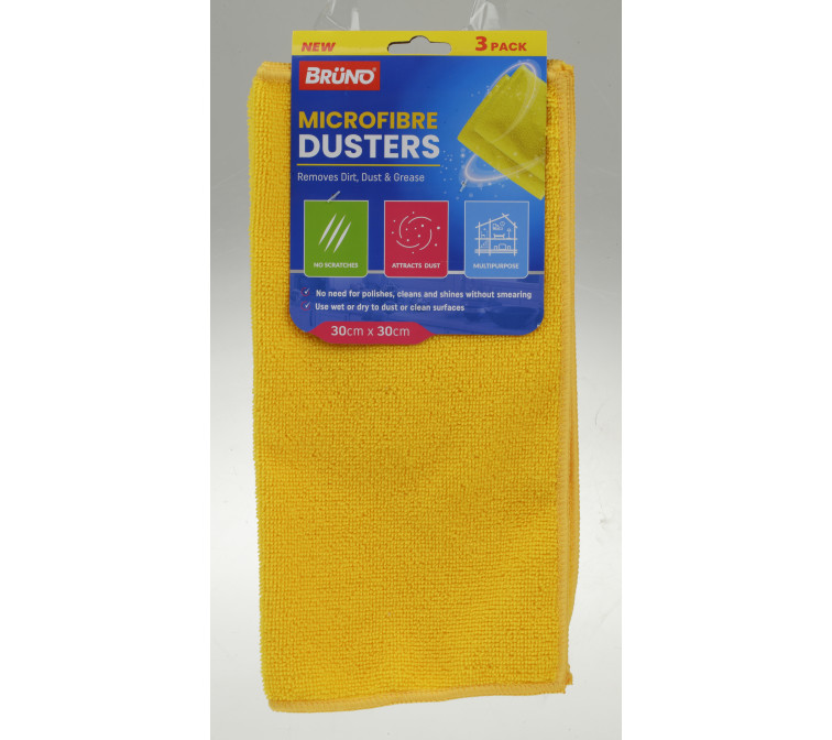 Brund Microfiber Cloth, Pack of 3 (Yellow) Wholesale