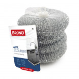 Brund Round Silver Scourers in Net (Pack of 4) Wholesale