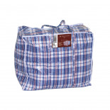 Wholesale Large Check Shopper Bag/Laundry Bag with Zipper (80 x 60 x 25)