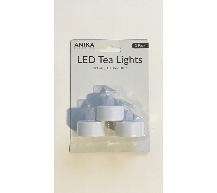 3pk LED Tea Lights