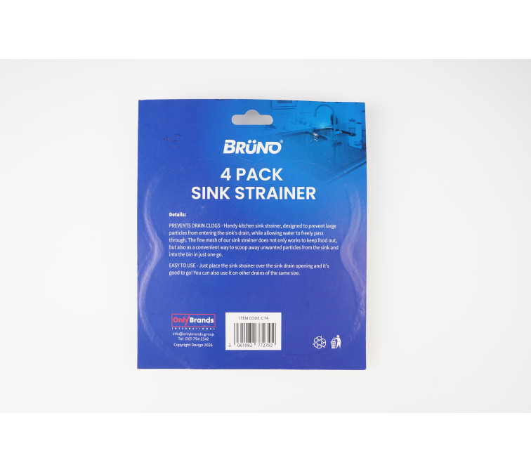 4PK METAL SINK STRAINER