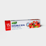 Food Bags Double Press - 15PK LARGE