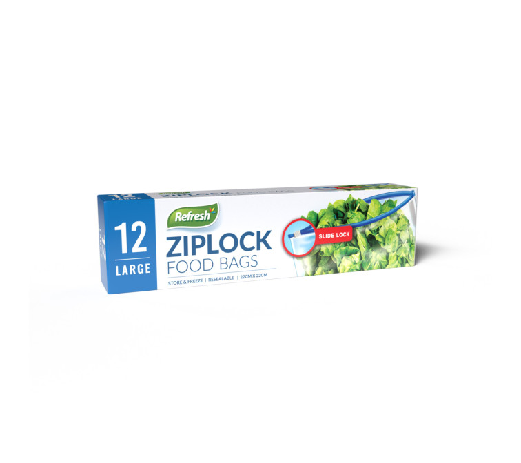Food Bags ZIP LOCK - 15PK SMALL