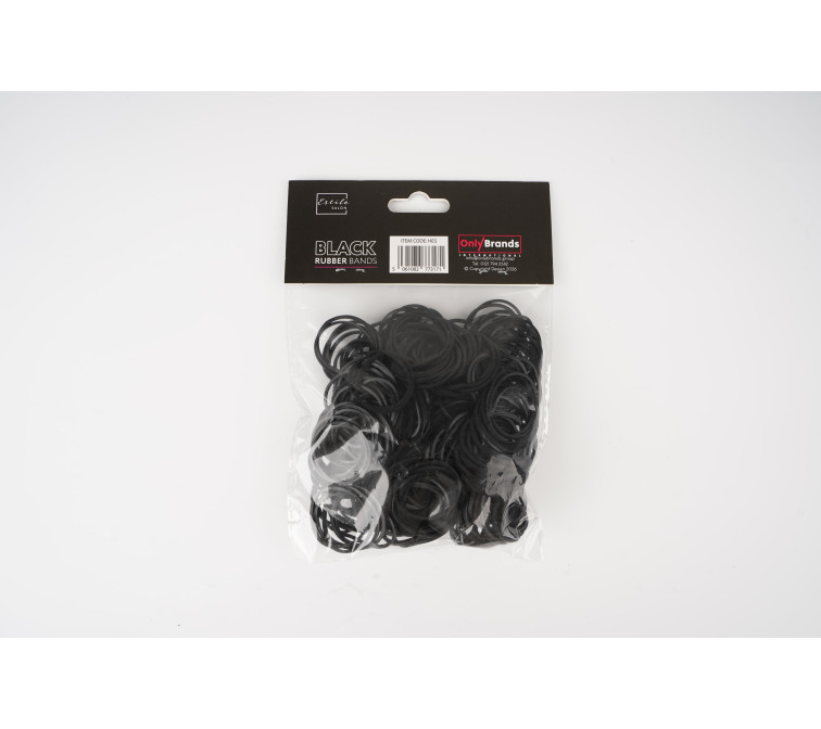 BLACK HAIR RUBBER BANDS