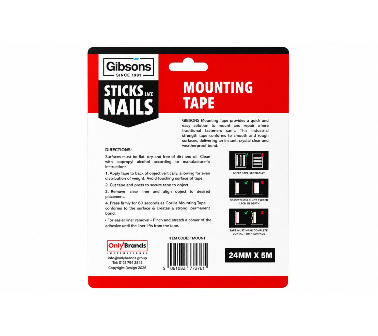mounting tape set