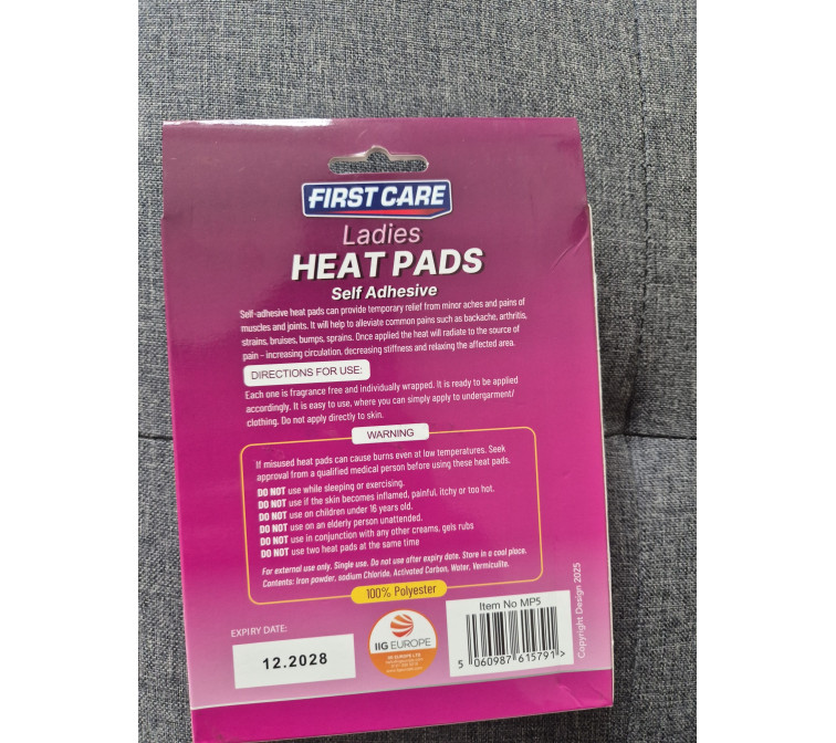 Ladies Heat Patch 2pk