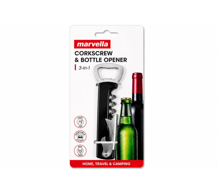 Corkscrew & Bottle Opener